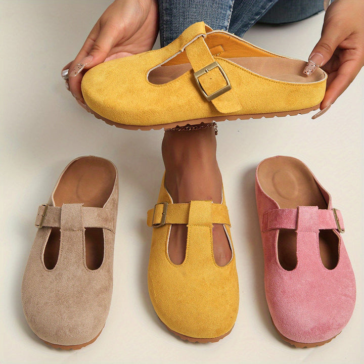 Joyce – Minimalist Buckle Clogs