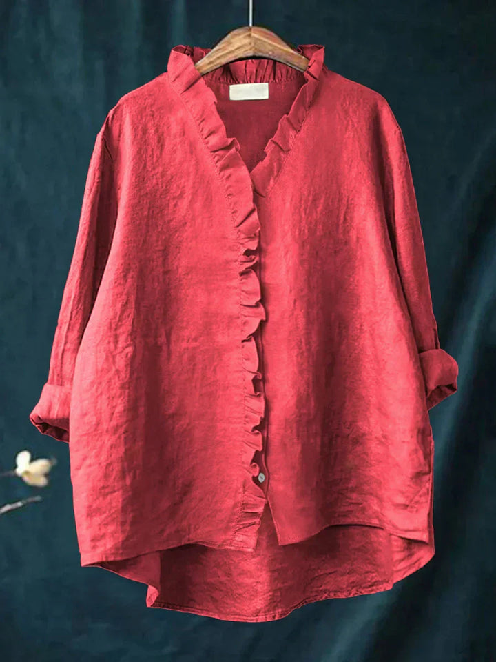 Cheryl – Lightweight Ruffled Blouse