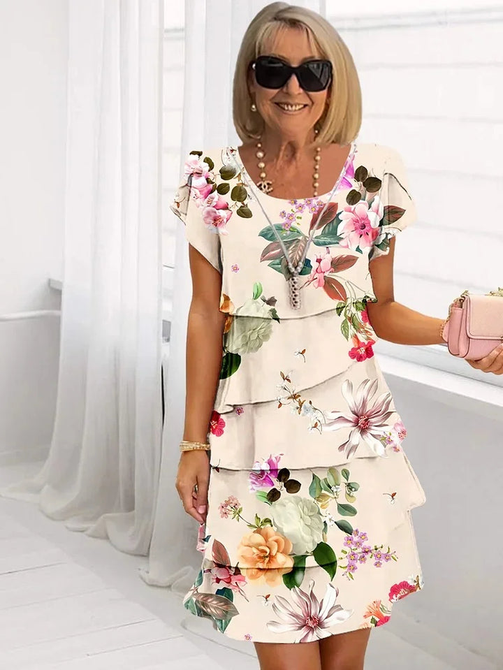 Lori – Elegant Comfort Ruffle Dress