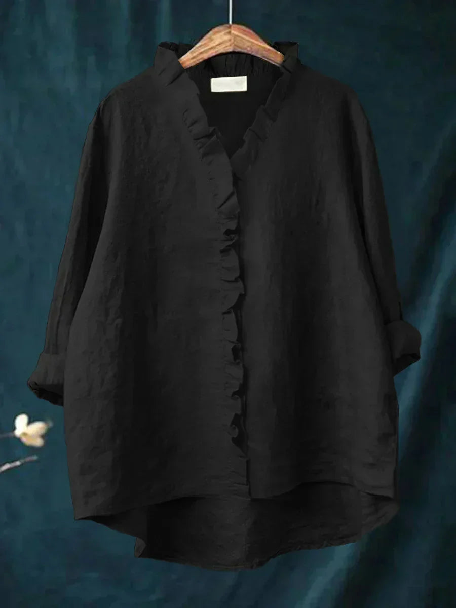 Cheryl – Lightweight Ruffled Blouse