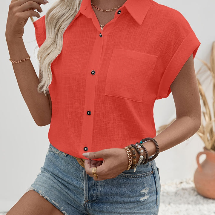Teresa – Bamboo Stripe Sleeveless Blouse