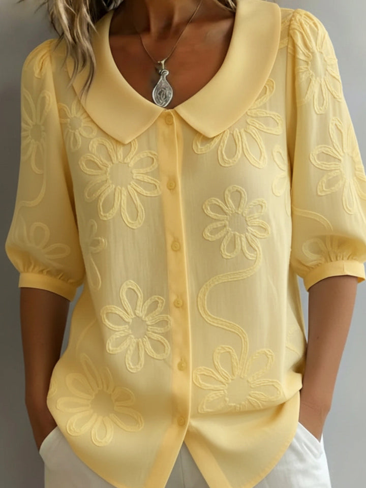 Victoria – Elegant Floral Lightweight Blouse