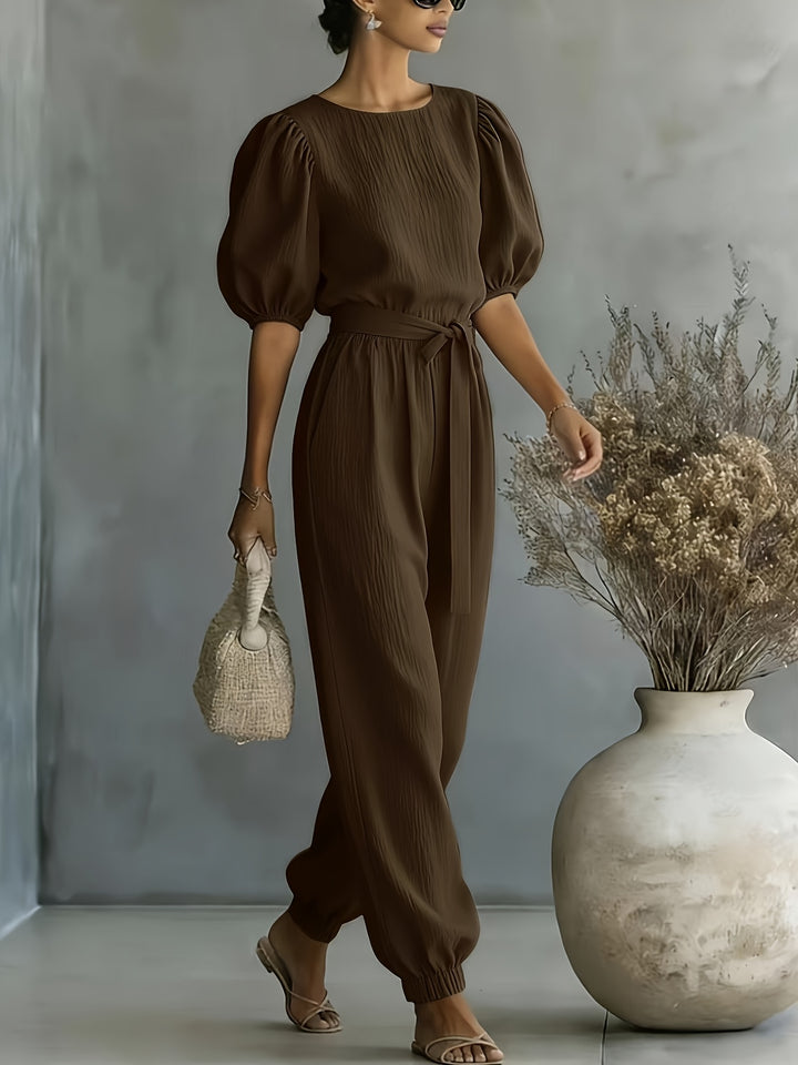 Judith – Bohemian Puff Sleeve Jumpsuit