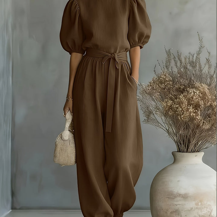 Judith – Bohemian Puff Sleeve Jumpsuit