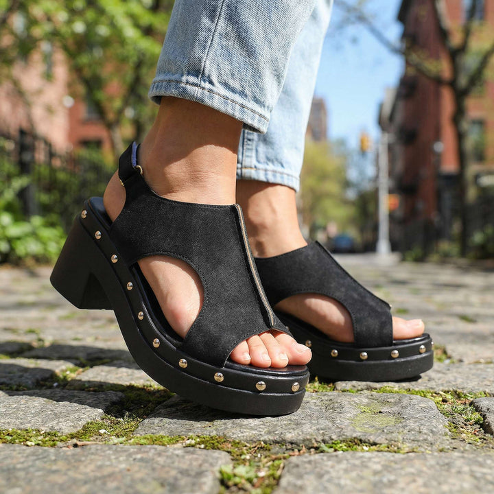 Angela – Studded Comfort Slides