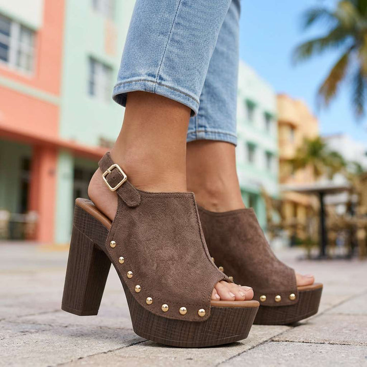 Ashley – Open Toe Heels