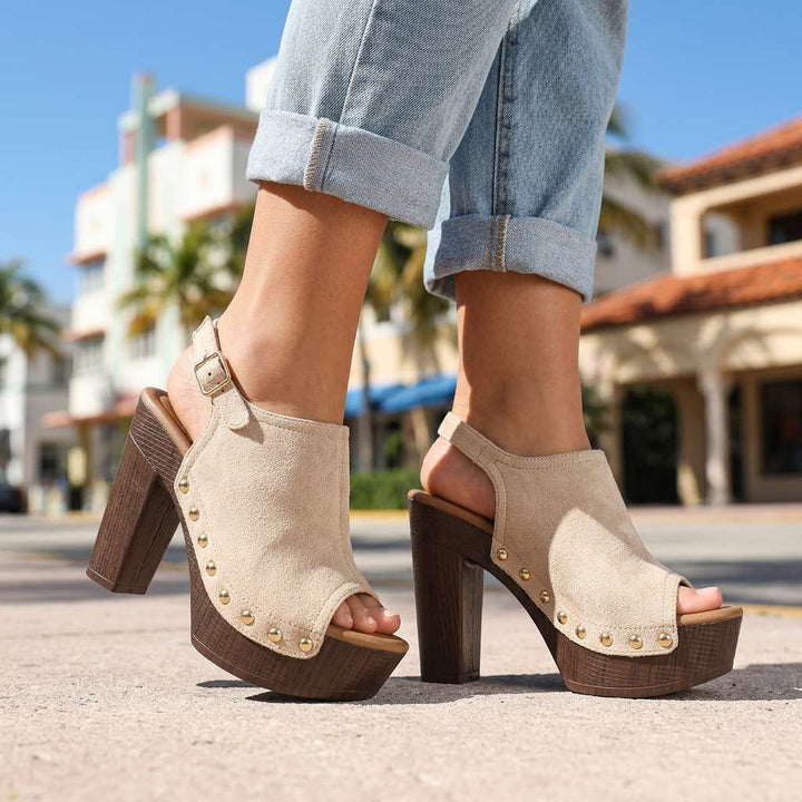 Ashley – Open Toe Heels
