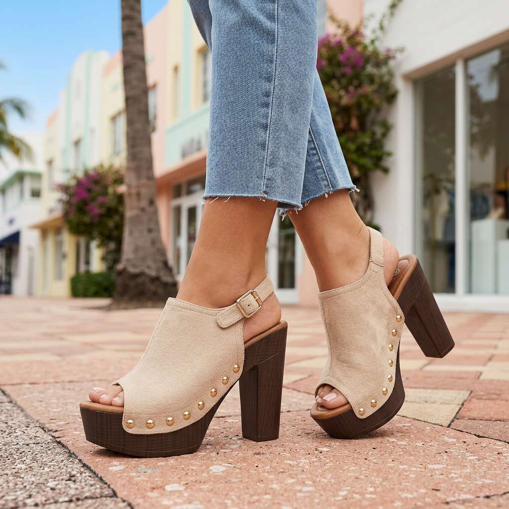 Ashley – Open Toe Heels