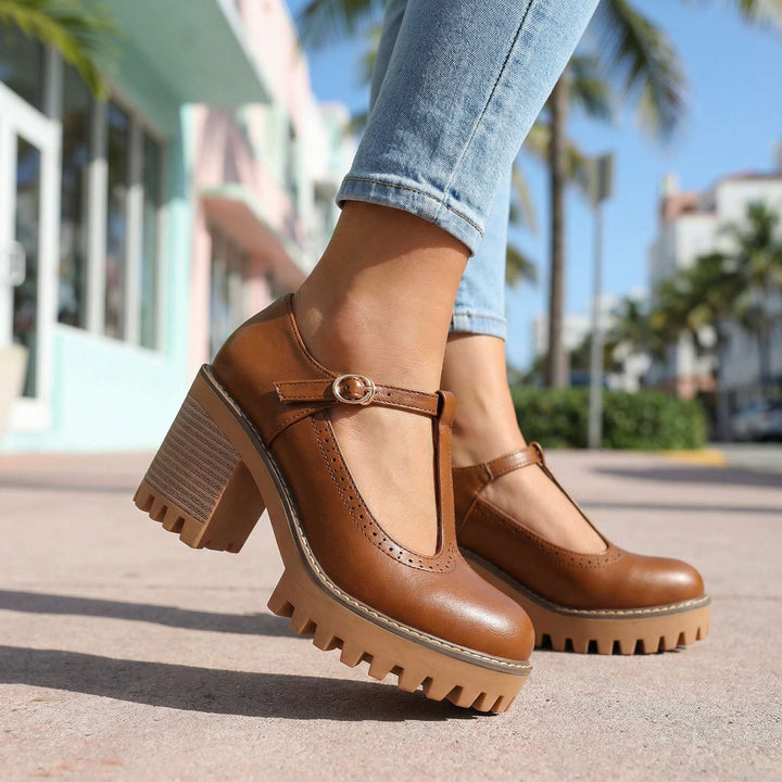 Donna – T-Strap Mary Jane Heels