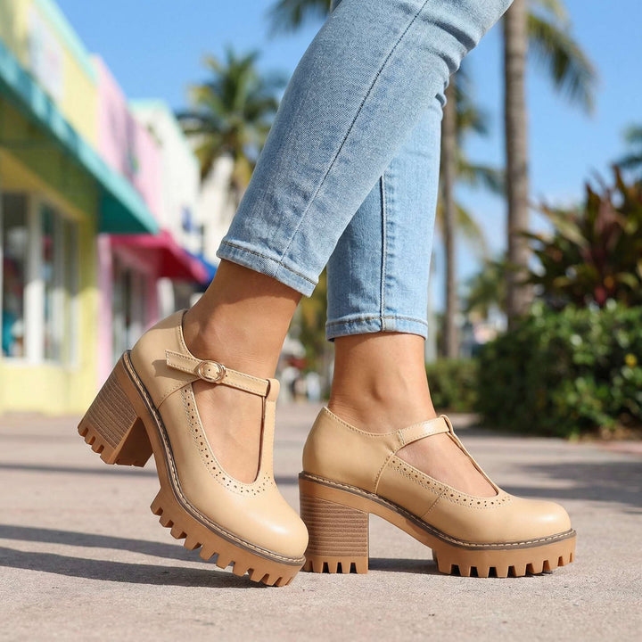 Donna – T-Strap Mary Jane Heels
