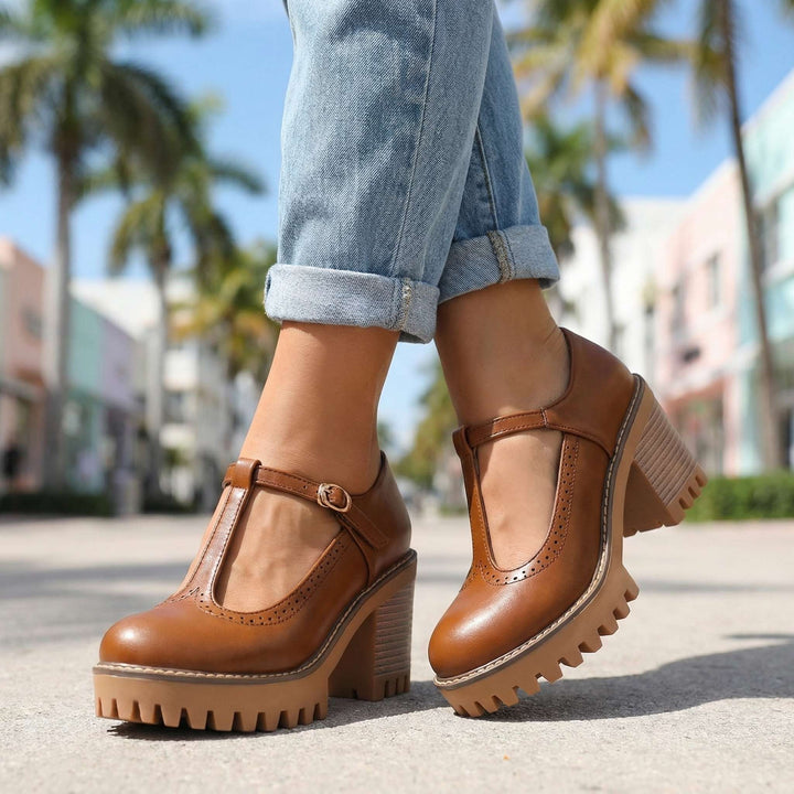 Donna – T-Strap Mary Jane Heels