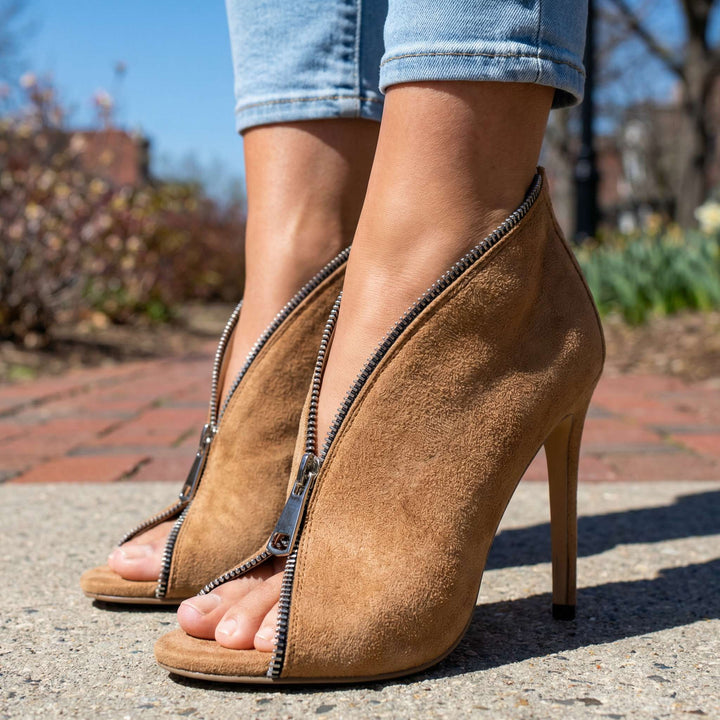Grace – Zipper Stiletto Heels