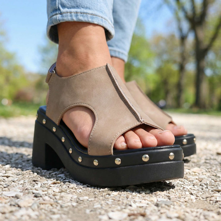 Angela – Studded Comfort Slides
