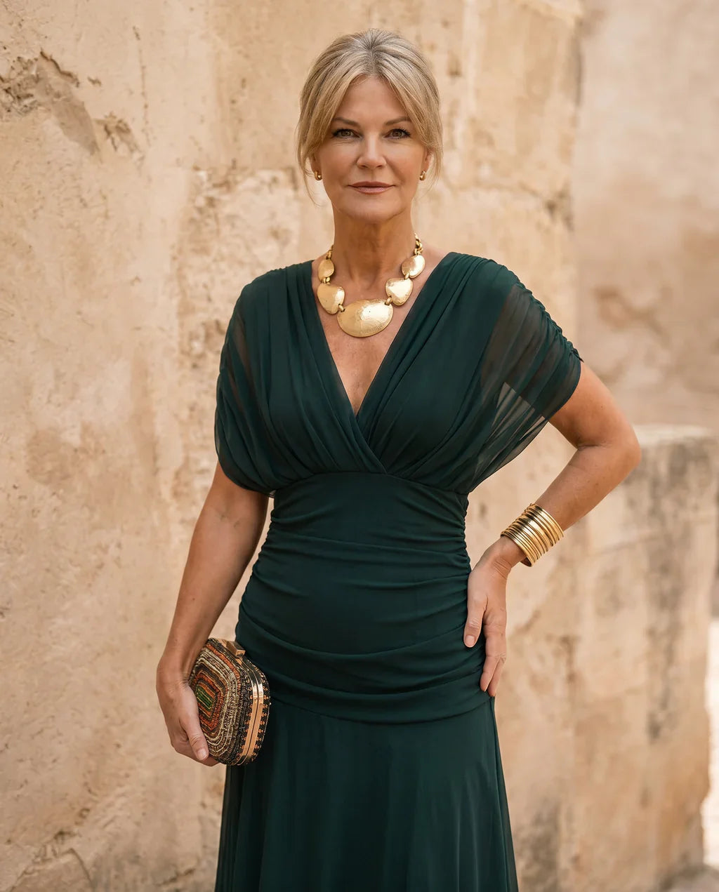 Dorothy – Elegant V-Neck Dress