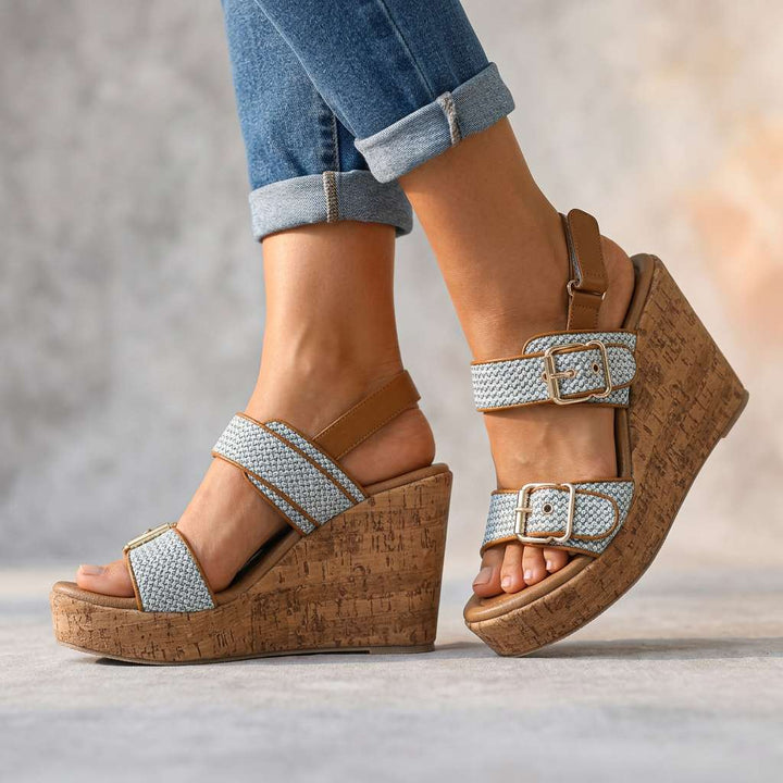 Patricia – Buckle Strap Wedges