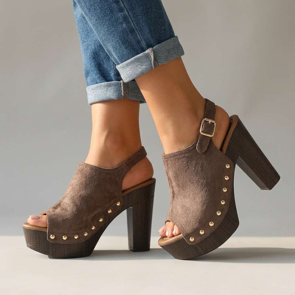 Ashley – Open Toe Heels