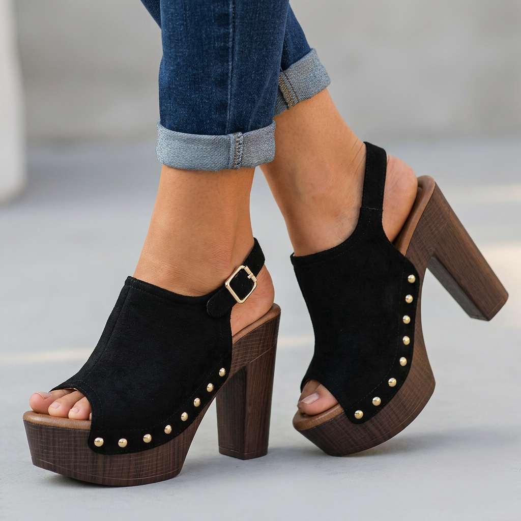 Ashley – Open Toe Heels