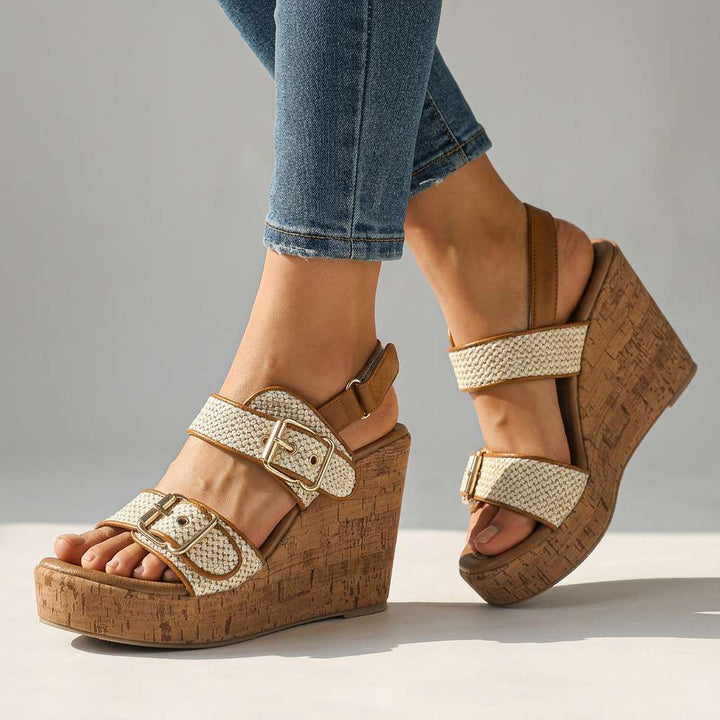 Patricia – Buckle Strap Wedges