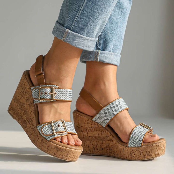 Patricia – Buckle Strap Wedges