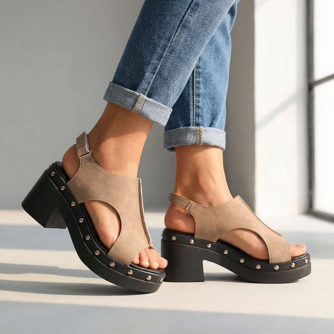 Angela – Studded Comfort Slides