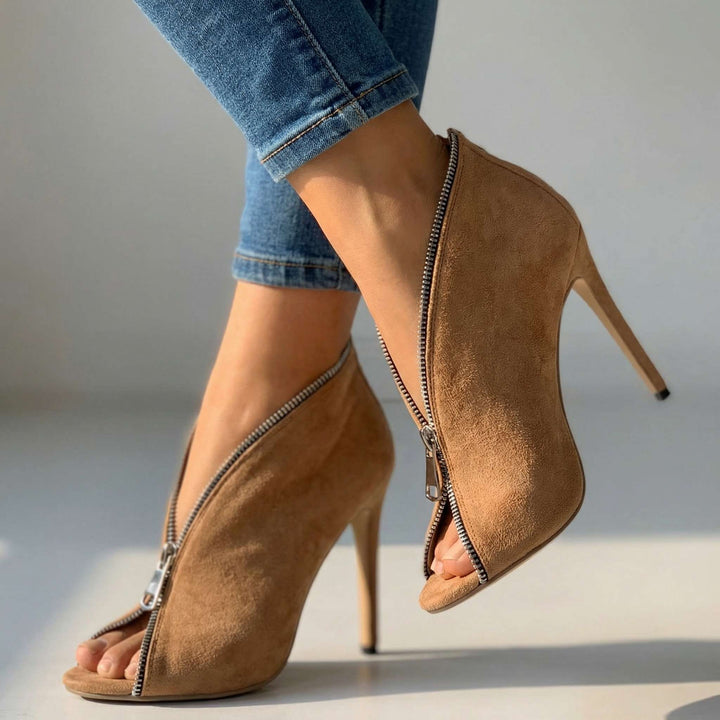 Grace – Zipper Stiletto Heels