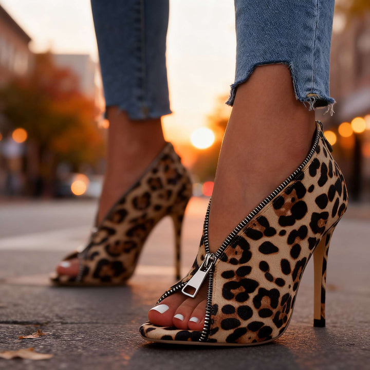 Grace – Zipper Stiletto Heels