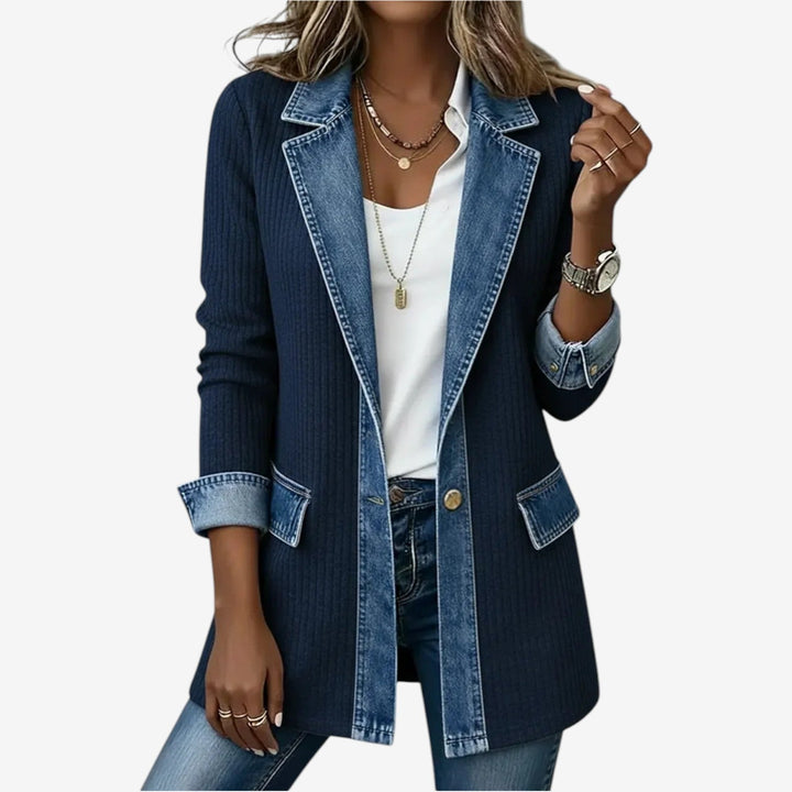 Barbara – Mixed Denim Jacket