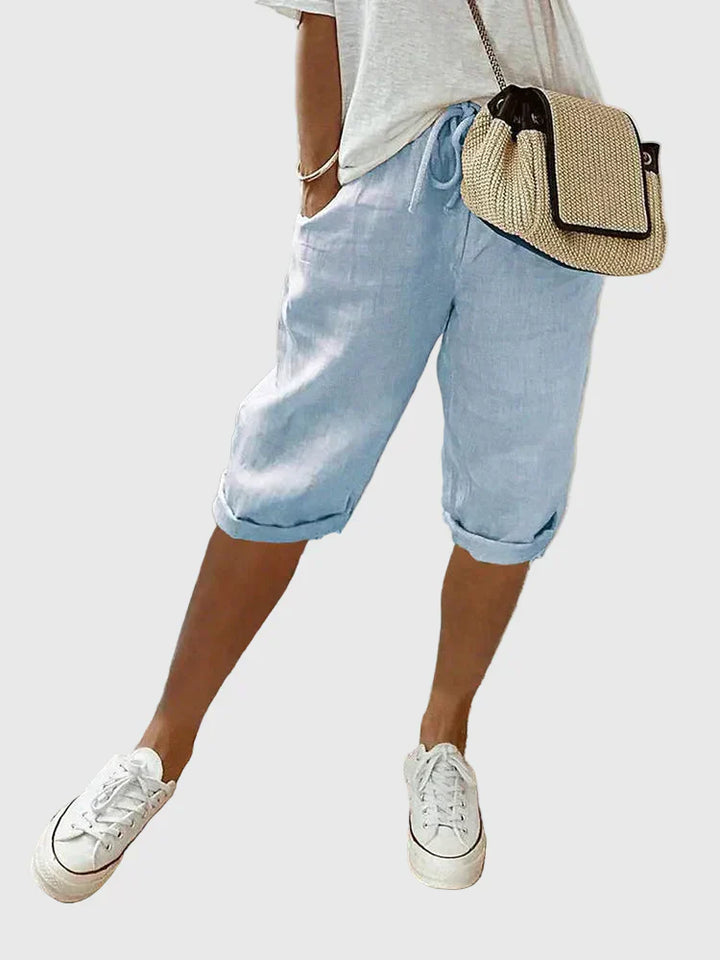 Brenda – Comfortable Linen Shorts