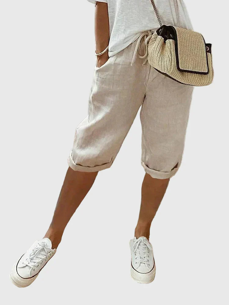 Brenda – Comfortable Linen Shorts