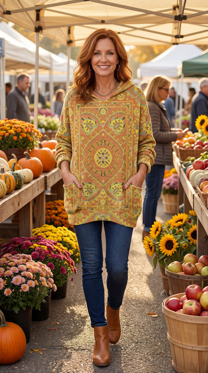 Linda – Retro Hooded Tunic