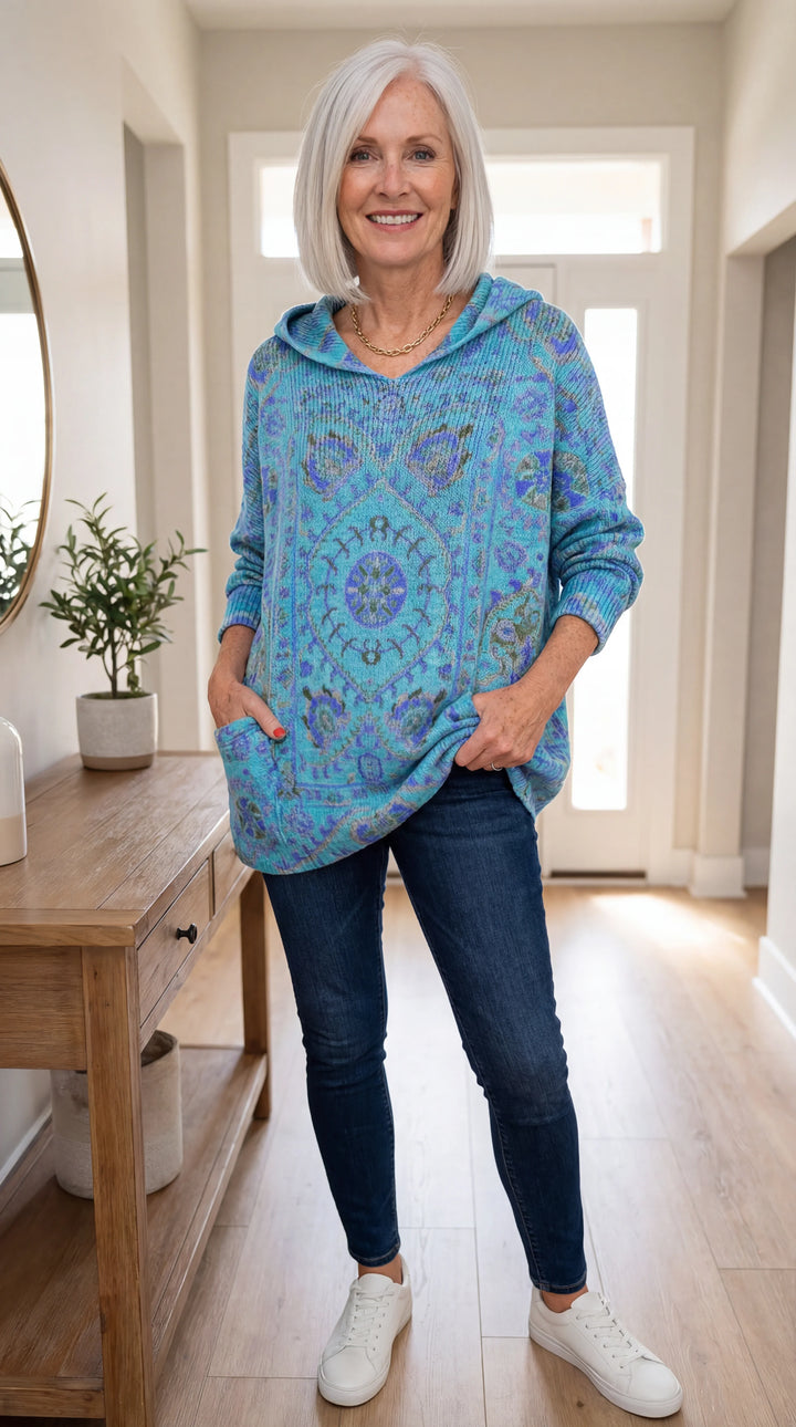 Linda – Retro Hooded Tunic
