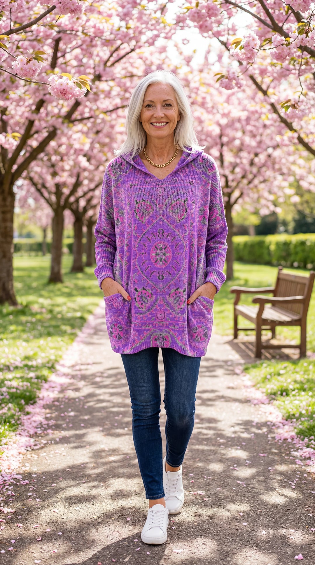 Linda – Retro Hooded Tunic