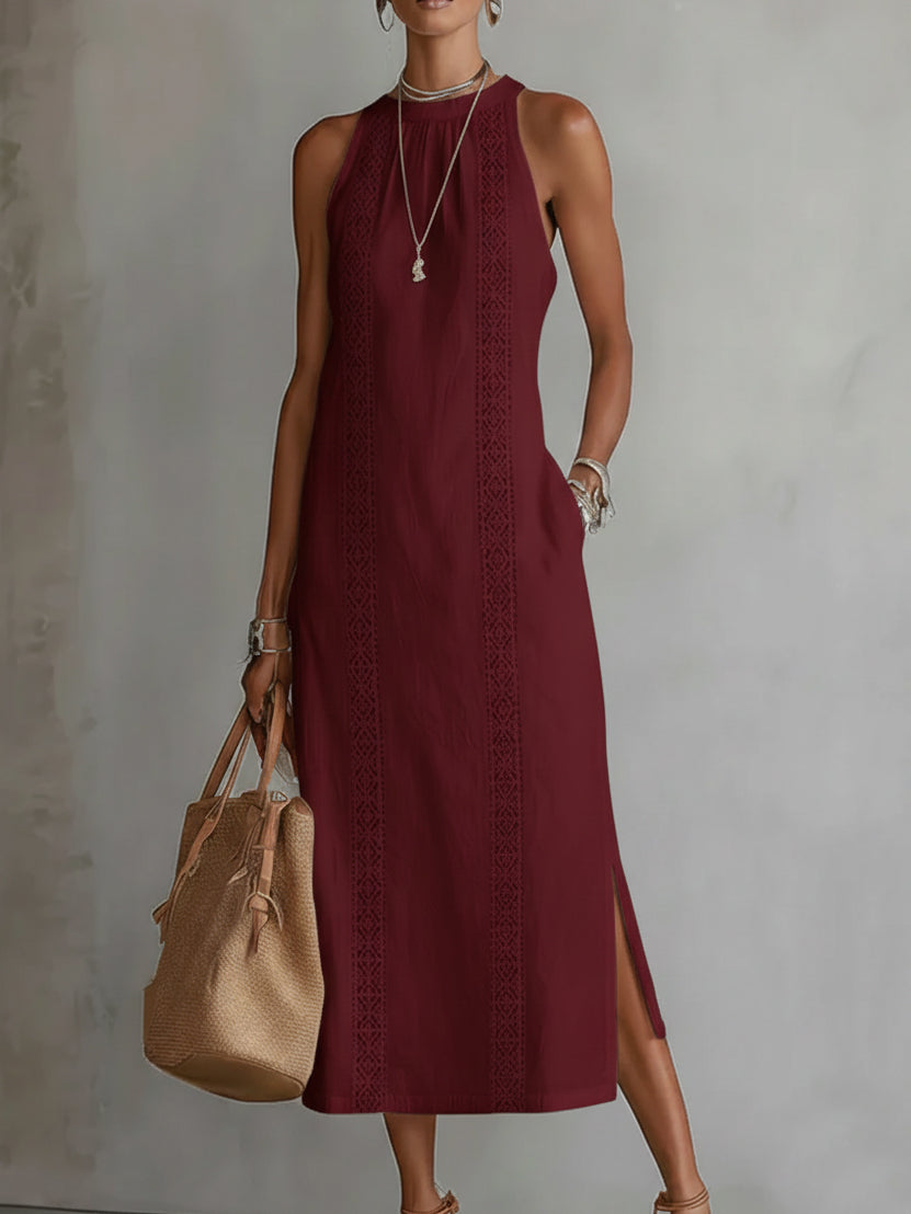 Carolyn – Linen Midi Dress