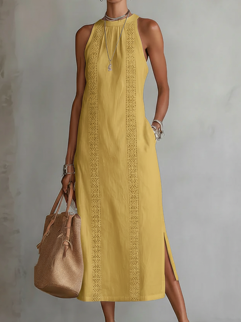 Carolyn – Linen Midi Dress