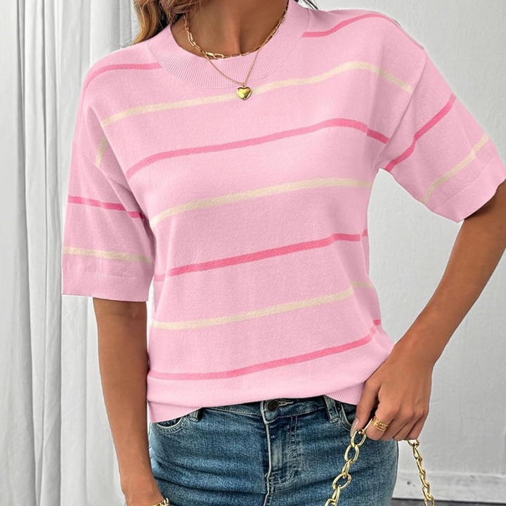 Jessica – Classic Striped Cotton Top